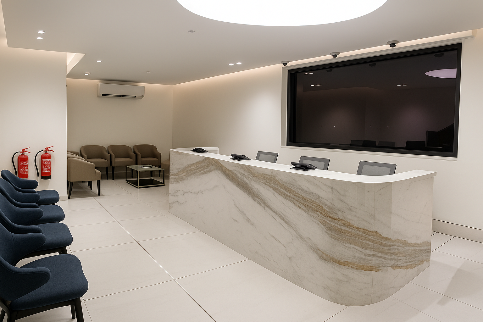 Completed reception fit-out